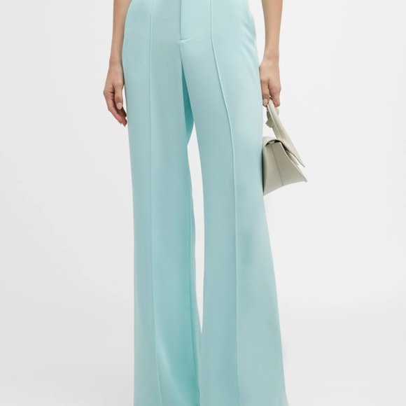 Alice + Olivia Dylan Wide Leg Pants - Light Blue (Julep) - Size 6 - Picture 2 of 11